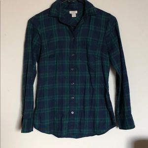 JCrew Plaid Button Up